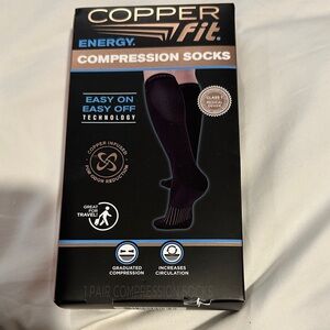 Copper fit Black Compression Socks nwot